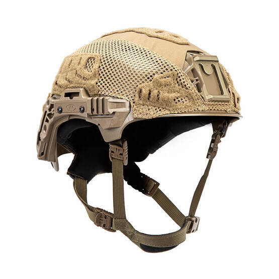 Team Wendy EXFIL Carbon/LTP Rail 3.0 Helmet Cover in Coyote Brown has Nylon/Spandex material on the top